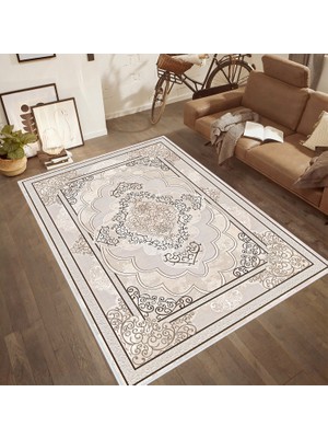 Eliana Home Dijital Baskı Yıkanabilir Kaymaz Taban Salon Halısı ve Yolluk LNA0499