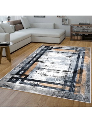 Eliana Home Dijital Baskı Yıkanabilir Kaymaz Taban Salon Halısı ve Yolluk LNA1561-HT1273