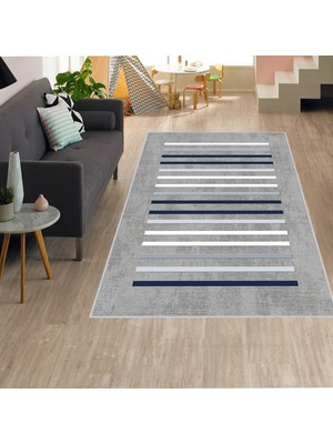 Eliana Home Dijital Baskı Yıkanabilir Kaymaz Taban Salon Halısı ve Yolluk LNA1307