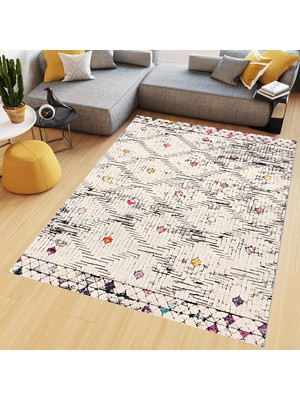 Eliana Home Dijital Baskı Yıkanabilir Kaymaz Taban Salon Halısı ve Yolluk LNA0670