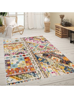 Eliana Home Dijital Baskı Yıkanabilir Kaymaz Taban Salon Halısı ve Yolluk LNA0638