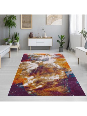 Eliana Home Dijital Baskı Yıkanabilir Kaymaz Taban Salon Halısı ve Yolluk LNA1193