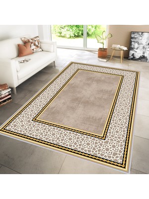 Eliana Home Dijital Baskı Yıkanabilir Kaymaz Taban Salon Halısı ve Yolluk LNA0149-SM39