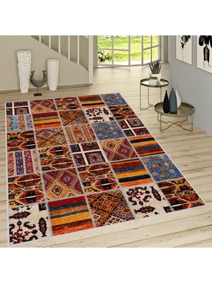 Eliana Home Dijital Baskı Yıkanabilir Kaymaz Taban Salon Halısı ve Yolluk LNA1530-HT1518