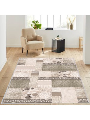 Eliana Home Dijital Baskı Yıkanabilir Kaymaz Taban Salon Halısı ve Yolluk LNA1314