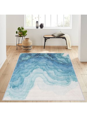 Eliana Home Dijital Baskı Yıkanabilir Kaymaz Taban Salon Halısı ve Yolluk LNA1212