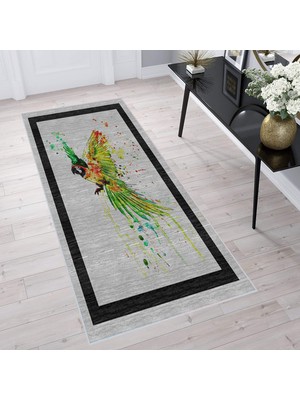 Eliana Home Dijital Baskı Yıkanabilir Kaymaz Taban Salon Halısı ve Yolluk LNA1326-HS-253