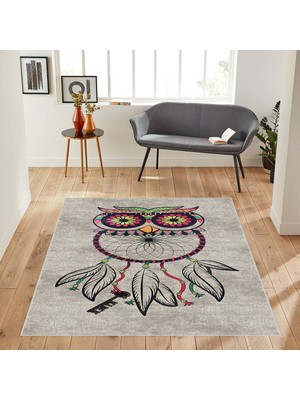 Eliana Home Dijital Baskı Yıkanabilir Kaymaz Taban Salon Halısı ve Yolluk LNA1856-SM255