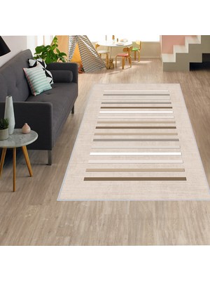 Eliana Home Dijital Baskı Yıkanabilir Kaymaz Taban Salon Halısı ve Yolluk LNA1308
