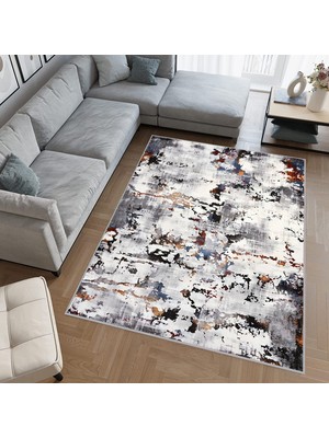 Eliana Home Dijital Baskı Yıkanabilir Kaymaz Taban Salon Halısı ve Yolluk LNA0539