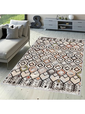 Eliana Home Dijital Baskı Yıkanabilir Kaymaz Taban Salon Halısı ve Yolluk LNA1524-HT578