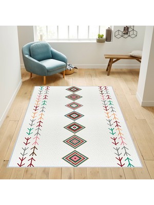 Eliana Home Dijital Baskı Yıkanabilir Kaymaz Taban Salon Halısı ve Yolluk LNA1732