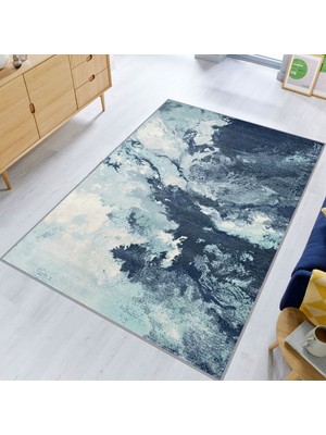 Eliana Home Dijital Baskı Yıkanabilir Kaymaz Taban Salon Halısı ve Yolluk LNA1804