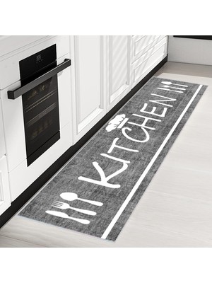 Eliana Home Dijital Baskı Yıkanabilir Kaymaz Taban Mutfak Halısı  LNA2029-SD305