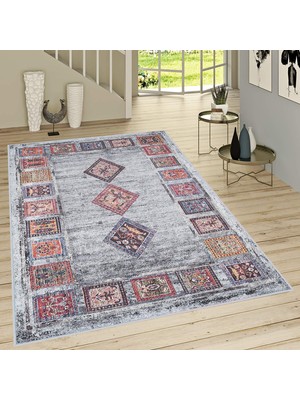 Eliana Home Dijital Baskı Yıkanabilir Kaymaz Taban Salon Halısı ve Yolluk LNA1721