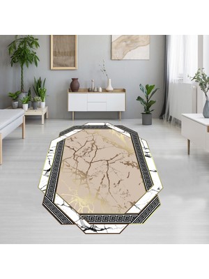 Eliana Home Dijital Baskı Yıkanabilir Kaymaz Taban Salon Halısı ve Yolluk LNA1910-SD325