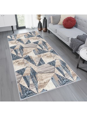 Eliana Home Dijital Baskı Yıkanabilir Kaymaz Taban Salon Halısı ve Yolluk LNA1762