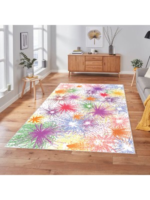 Eliana Home Dijital Baskı Yıkanabilir Kaymaz Taban Salon Halısı ve Yolluk LNA1838-SD119