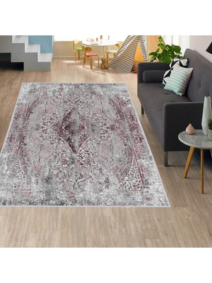 Eliana Home Dijital Baskı Yıkanabilir Kaymaz Taban Salon Halısı ve Yolluk LNA1638-HT935