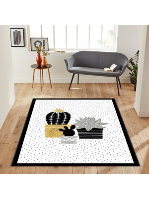 Eliana Home Dijital Baskı Yıkanabilir Kaymaz Taban Salon Halısı ve Yolluk LNA1887-SD781