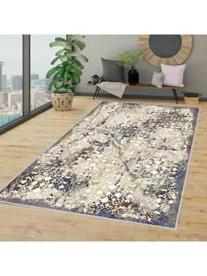 Eliana Home Dijital Baskı Yıkanabilir Kaymaz Taban Salon Halısı ve Yolluk LNA1353-HT378