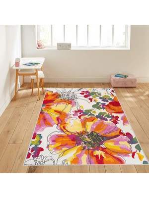 Eliana Home Dijital Baskı Yıkanabilir Kaymaz Taban Salon Halısı ve Yolluk LNA1100