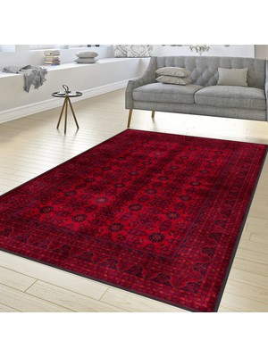 Eliana Home Dijital Baskı Yıkanabilir Kaymaz Taban Salon Halısı ve Yolluk LNA1537-HT651