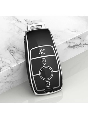 Yıldız Tuning Mercedes Benz A C E S G Glc Gle Gla Glb Anahtar Kılıfı Siyah Gümüş Renk