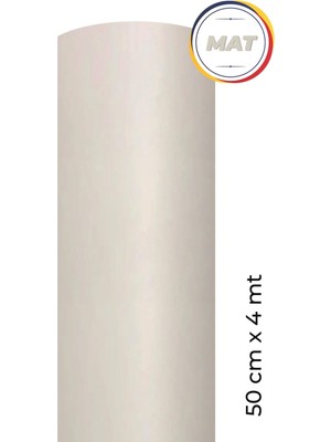 Ecce Mat  Beyaz Yapışkanlı Folyo 50 cm x 4 Metre