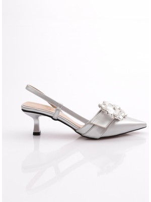 Dgn 6107 Kadin Taş Işlemeli Topuklu Abiye Ayakkabi