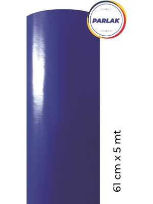 Ecce Parlak Lacivert Yapışkanlı Folyo  61 cm  x 5 mt