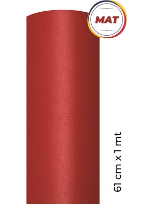 Ecce Mat Kırmızı Yapışkanlı Folyo  61 cm x 1 mt