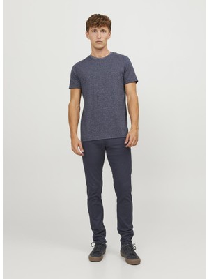 Jack & Jones Normal Bel Slim Fit Lacivert Erkek Denim Pantolon Jpstglenn Jjorıgınal Pant