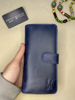 SANAT LEATHER SL-2102 19CM×9,5CM Telefon Bölmeli Ehliyet/kimlik Bölmeli  Deri Cüzdan Yeni Sezon Sanat Leather