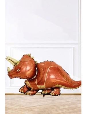 Pekshop Dinozor Folyo Balon Triceratops Dinazor Balon Doğum Günü Balonu 110CM