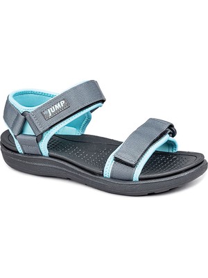 Jump 29923 Kadın Spor Günlük Düz Taban Sandalet Gri
