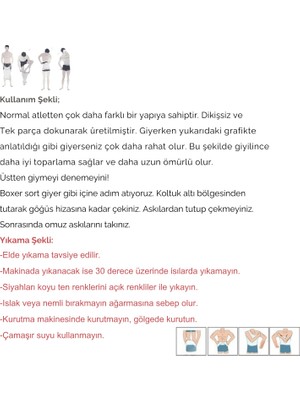 Artual Erkek Korse Atlet Beyaz Ikili Paket