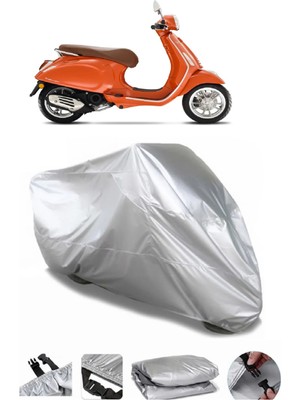 CoverPlus Vespa Sprint 50 Gri Su Geçirmez Motosiklet Brandası