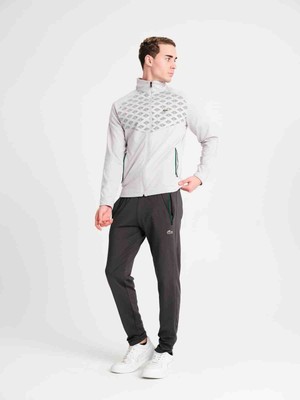 Lacoste Vst Grafics Açık Gri Slim Fit Erkek Eşofman Takımı