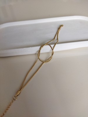 Stainless Steel Boru Zincir Düğüm Bileklik