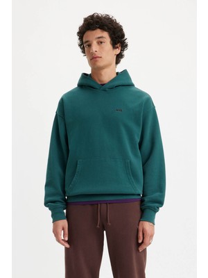 Levi's LEVI&#039;S Levı’s Gold Tab Hoodıe Deep Sea Yeşil Erkek Sweatshirt