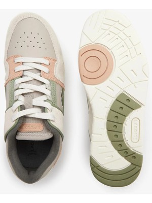 Lacoste Sport Court Cage Kadın Bej Sneakers