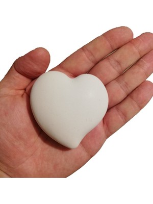 Morlalem 3 Boyutlu 6cm Kalp Silikon Kalıp K-993, Kokulu Taş Sabun Alçı Mum Kalıbı