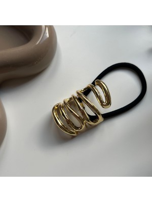 Alice İsstanbul Gold Metal Spiral Lastik Toka