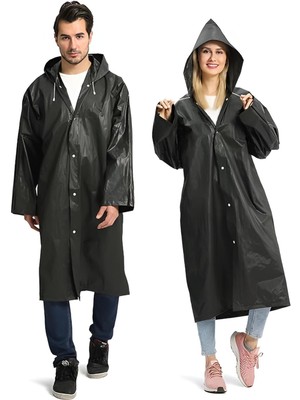 İsg Store Unisex Siyah Su Rüzgar Geçirmez Yağmurluk