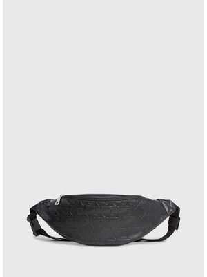 Calvin Klein Siyah Erkek Bel Çantası Monogram Soft WAISTBAG38 Aop