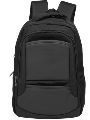 Bagacar Okul ve Günlük Laptop Bölmeli Su Geçirmez Sırt Çantası Siyah