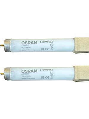 Osram Lumilux L 30W 830 3000K (Sarı Işık) G13 Duylu T8 Floresan (2 Adet)