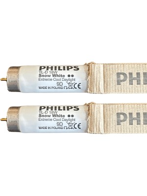 Philips 18W Snow White 12000K (Beyaz Işık) G13 Duylu Floresan (2 Adet)