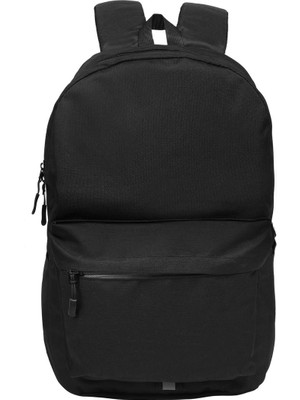 Bagacar Okul ve Günlük Laptop Bölmeli Sırt Çantası Siyah